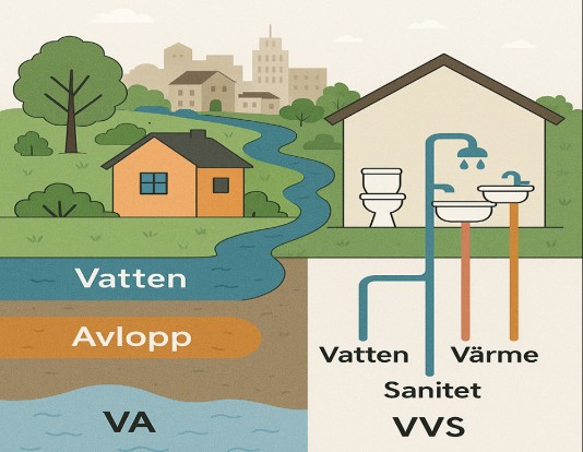 VA och VVS. Bild: ChatGPT